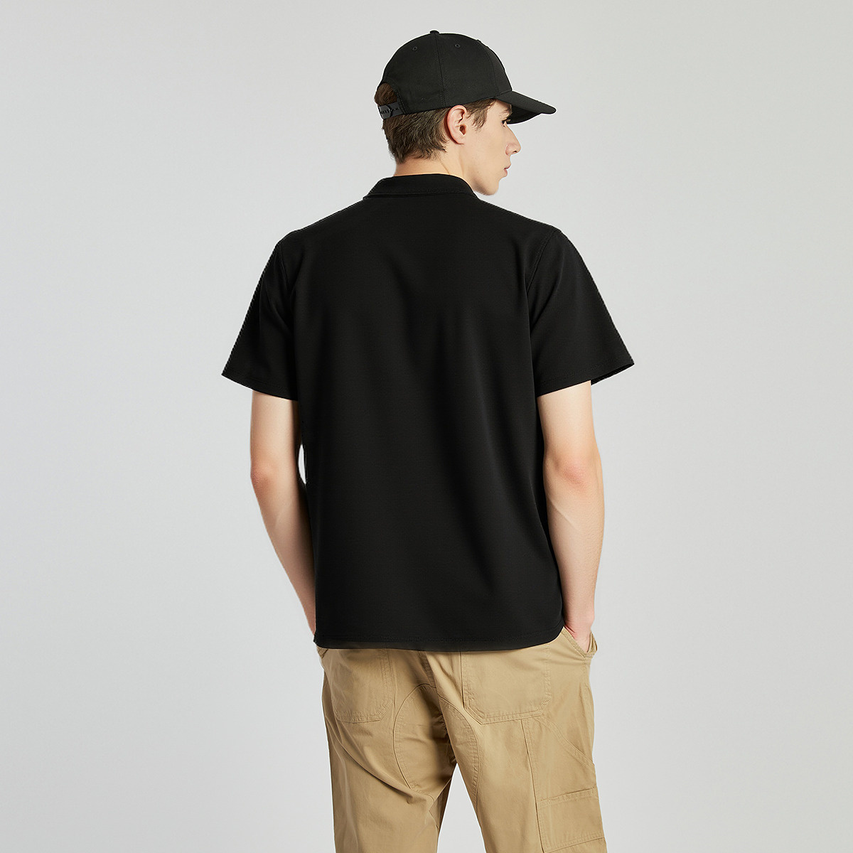 Мужская футболка CAT 26SS Polo (бежевая) — фото 5