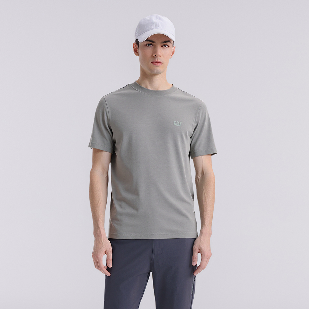 CAT Quick Dry T Shirts Men’s Crew Neck Straight Fit