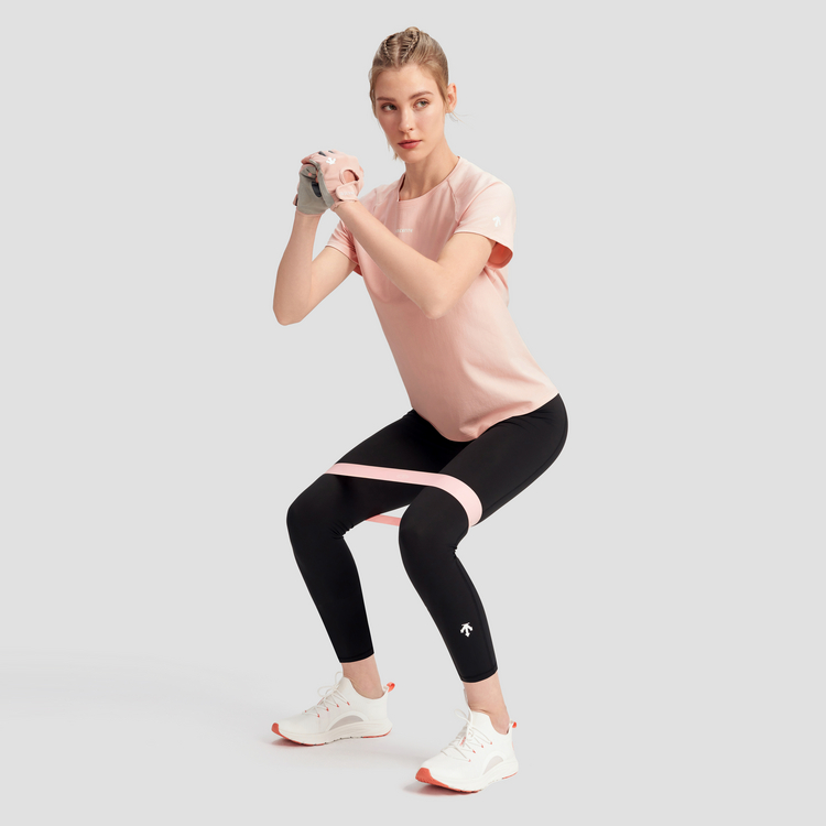 DESCENTE RUNNING Cushioning Rebound Low top Sports Running Shoes Women’s Peach Pink