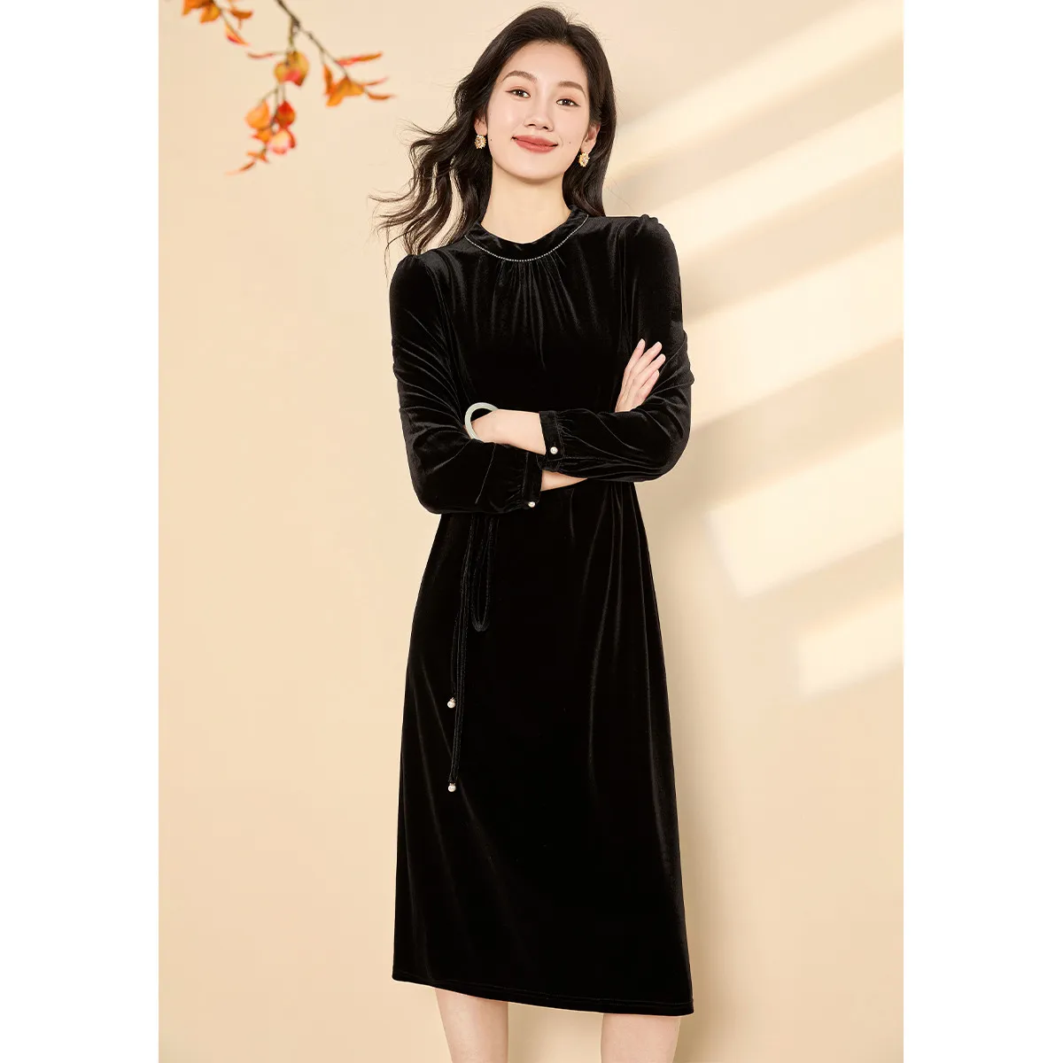 Mylan Long Sleeved Dresses Women's Black