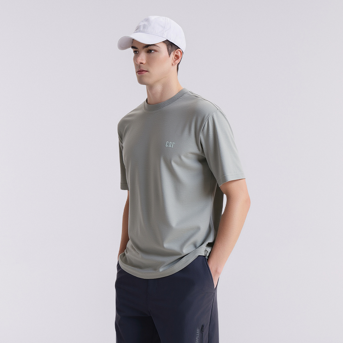 CAT Quick Dry T Shirts Men’s Crew Neck Straight Fit