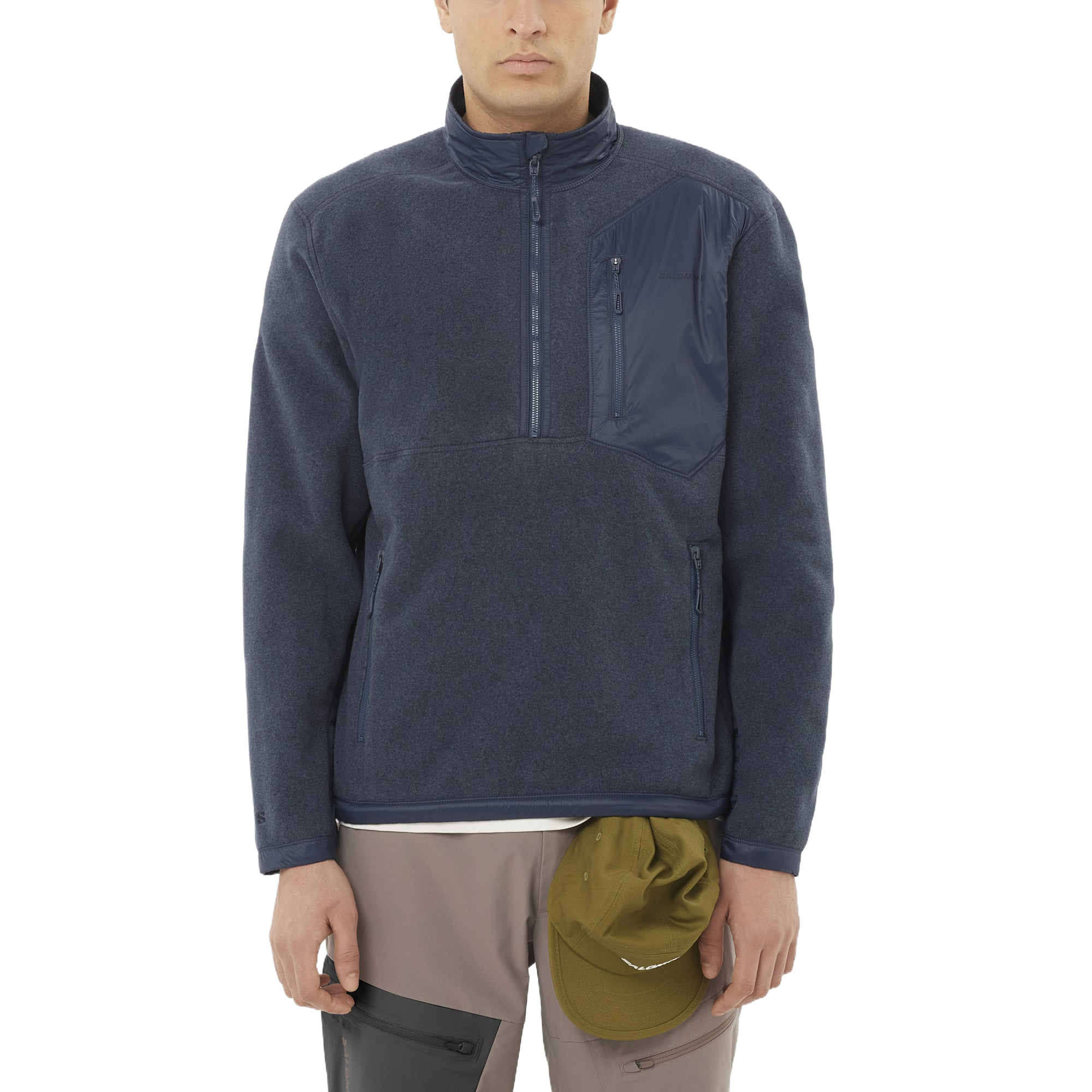 SALOMON Fleece Tops Men’s Midnight Blue Moderate
