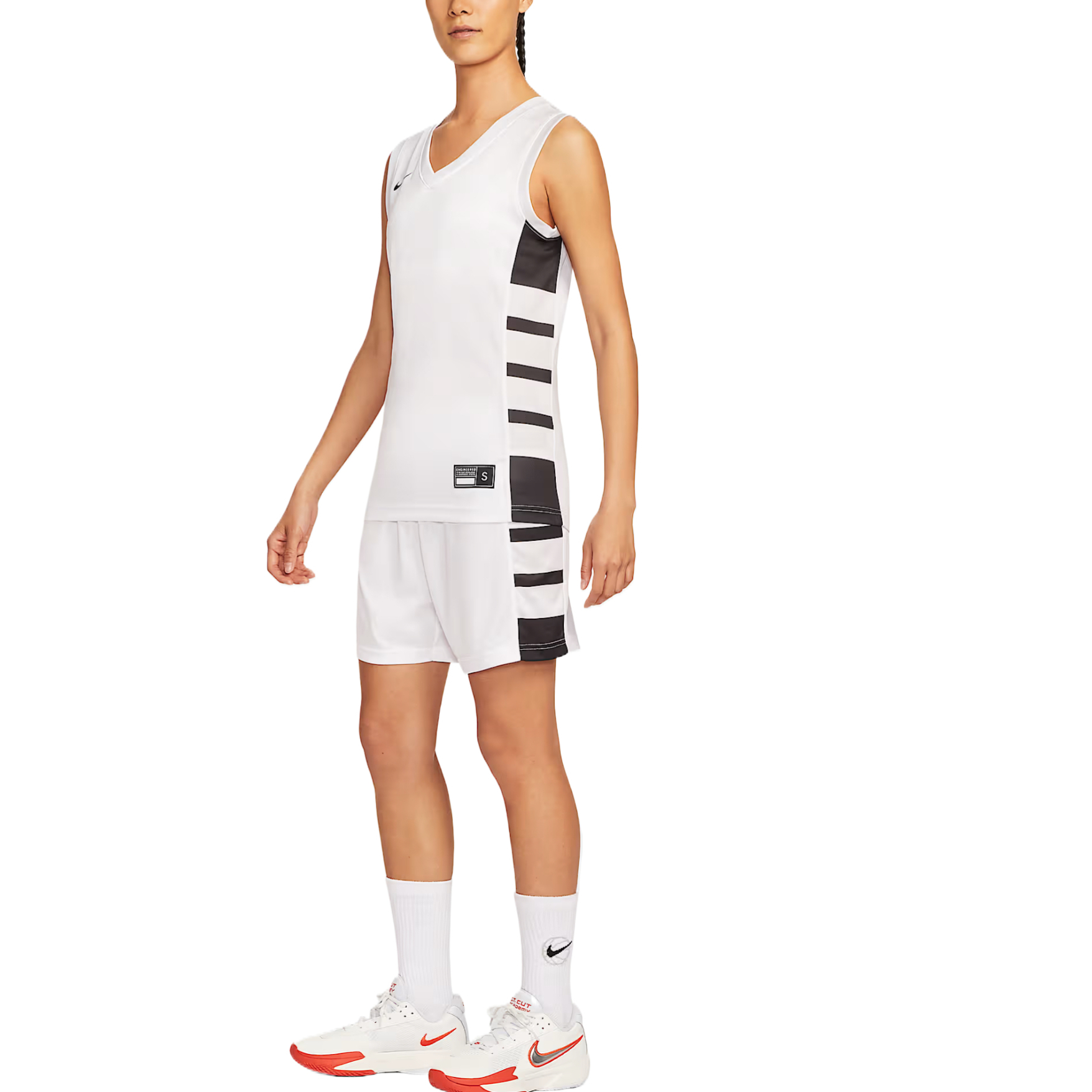 Nike Dri Fit Sports Shorts Women’s White Black