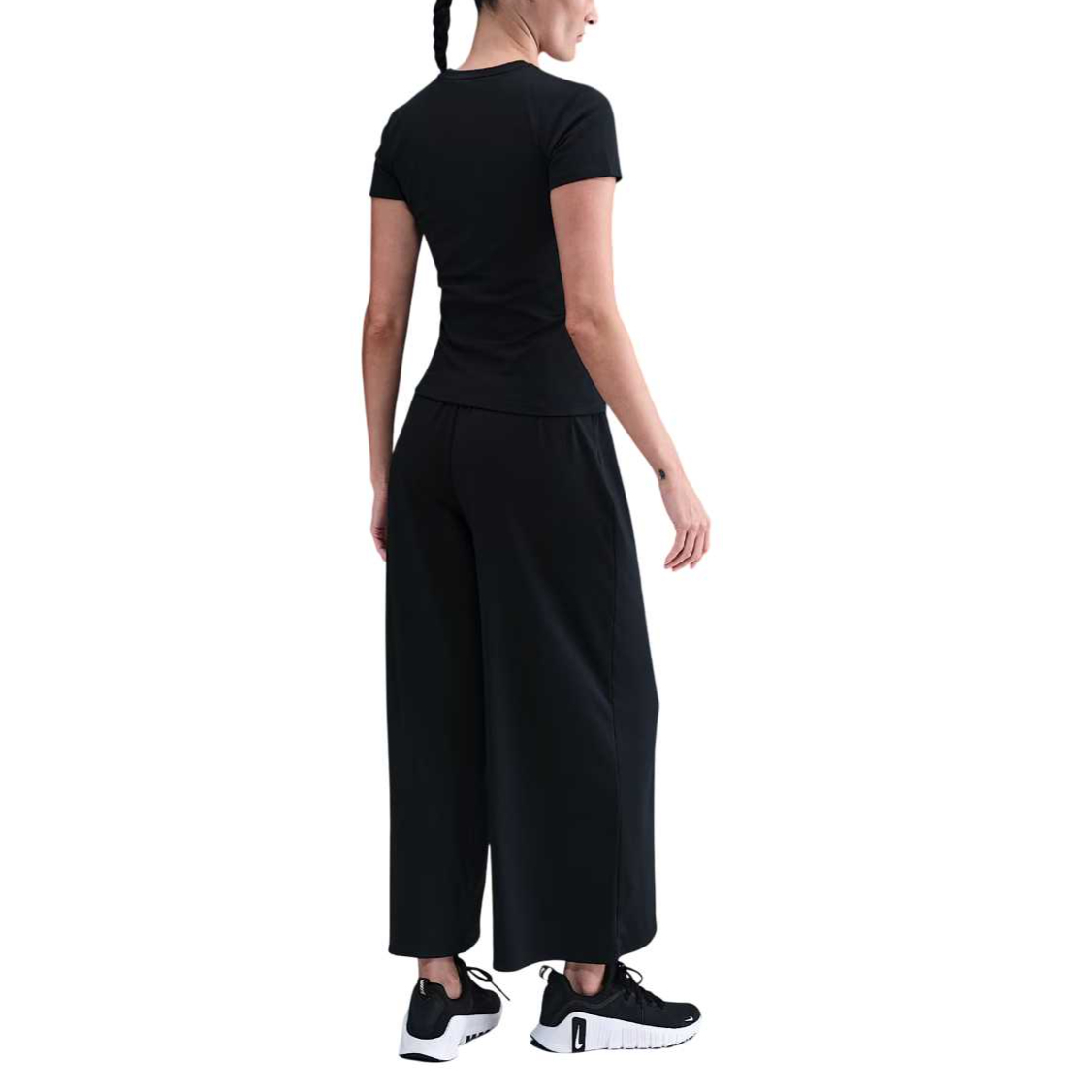 Женские штаны Nike Dri-Fit One Relaxed Swoosh (черные) — фото 4