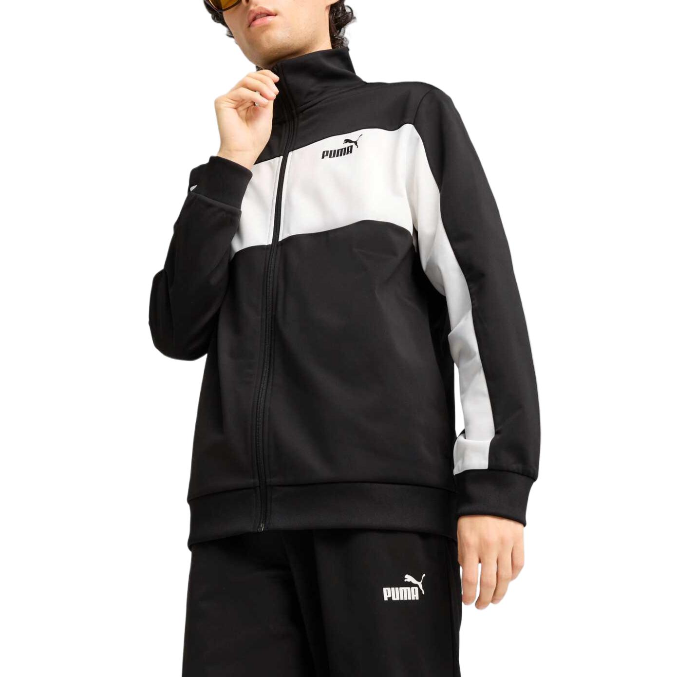 PUMA POLY COLORBLOCK SUIT Casual Sportswear Men’s Black
