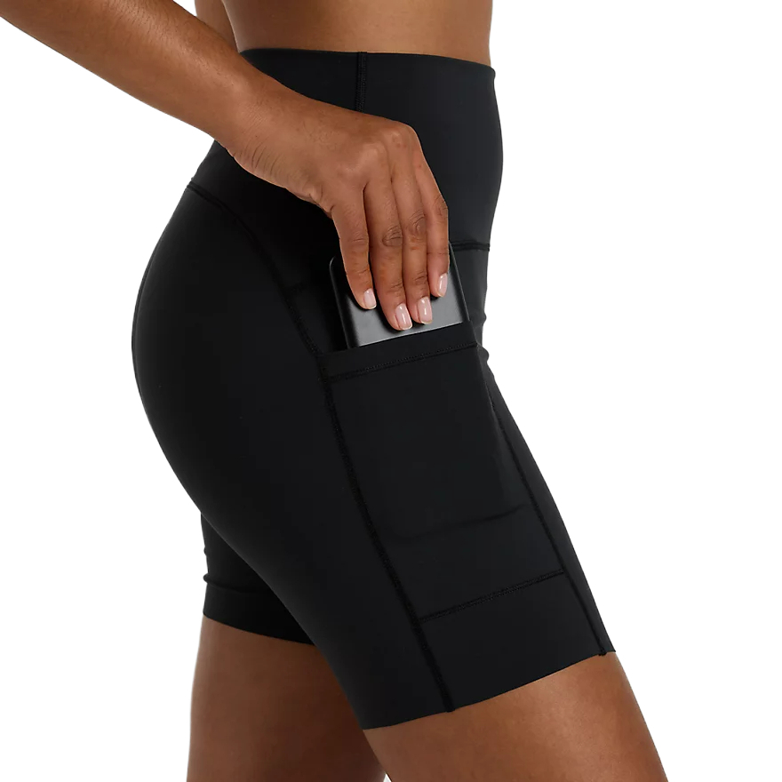 New Balance Nb Sleek Pocket High Rise Short 6′
