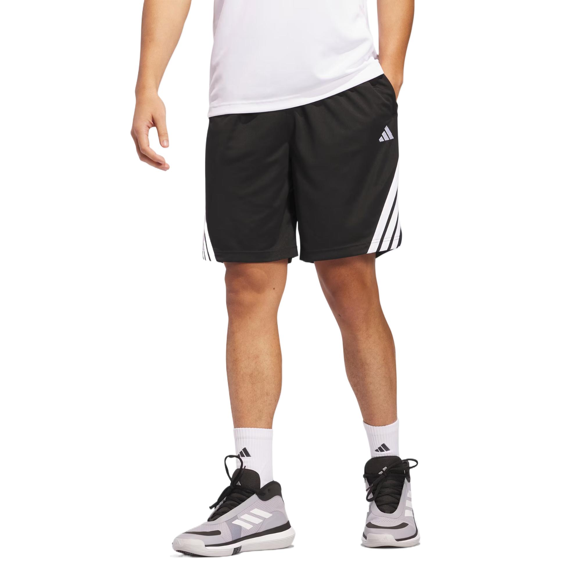 Adidas Free Shipping With AdiClub Legends 3 Stripes Basketball Shorts