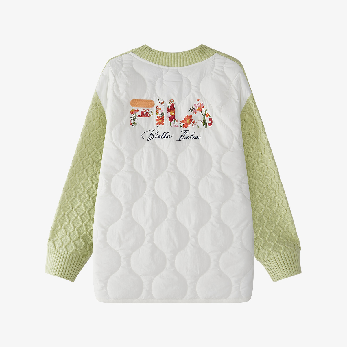 Женский свитер Fila KIDS WHITE LINE V (серая) — фото 2
