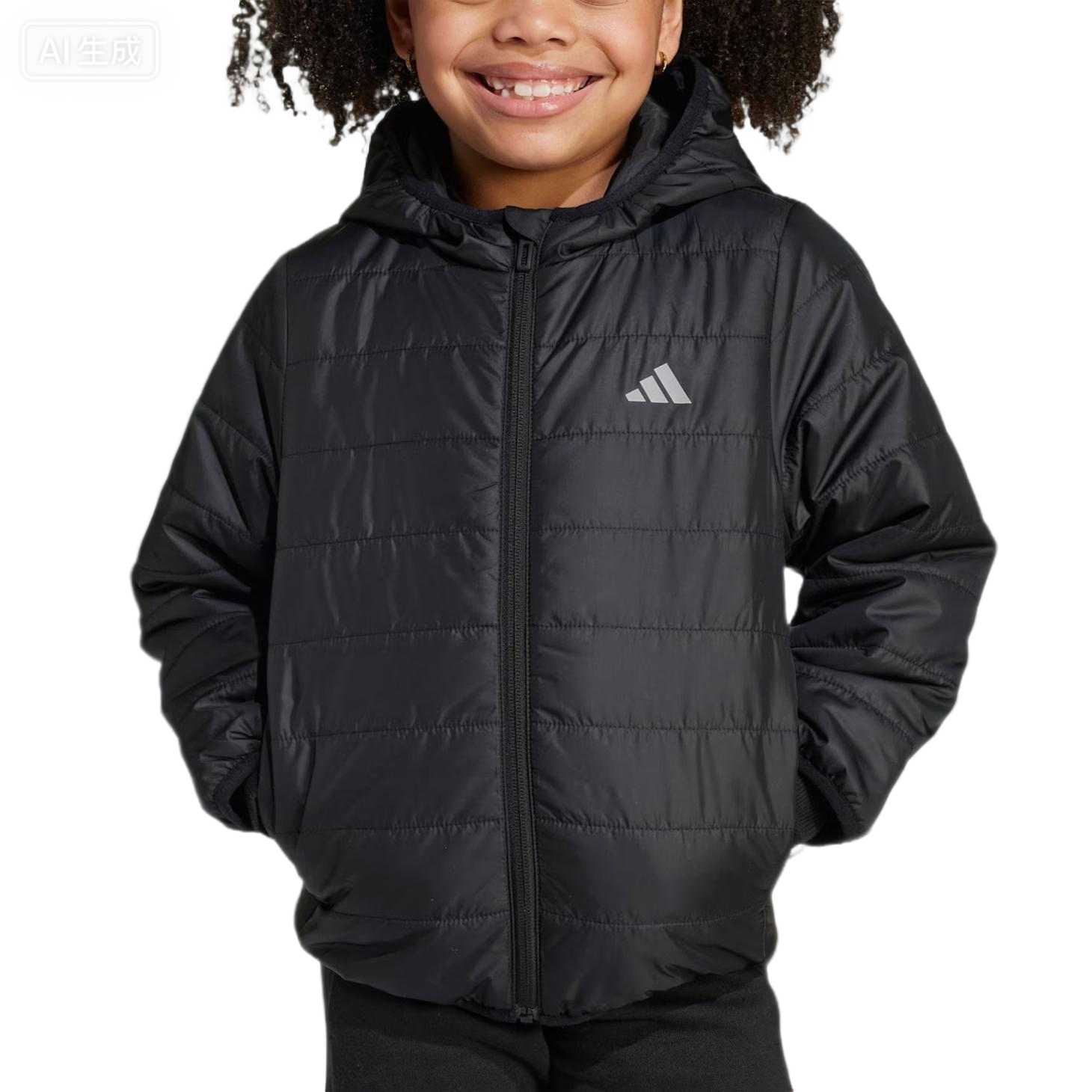 Детская куртка adidas Essentials (синяя) — фото 2