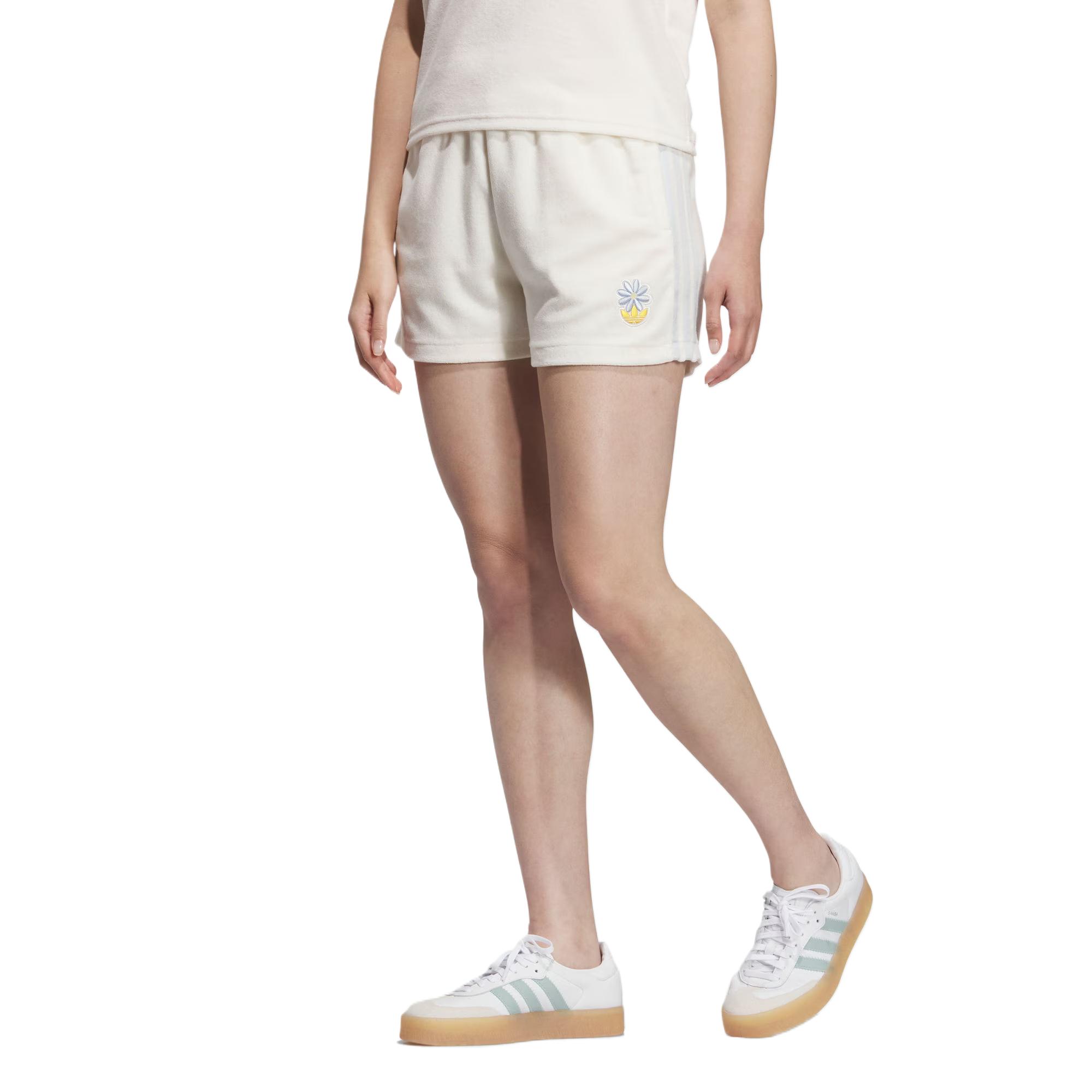 Adidas Originals 3 Stripes Sports Shorts Women’s Pink White