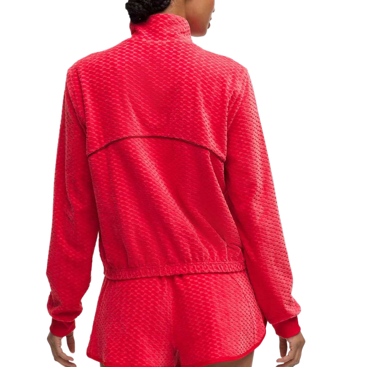 Lululemon Tennis Tops Women’s Dark Sports Red/DKSR Stand Collar Moderate