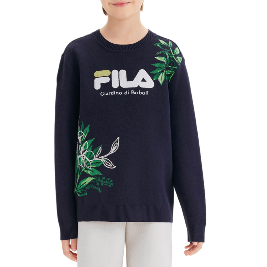 Мужская кофта Fila KIDS WHITE LINE (синий) — фото 2