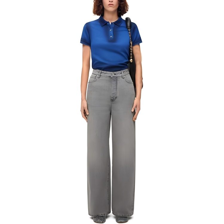 Женские jeans LOEWE SS24 (серые) — фото 5