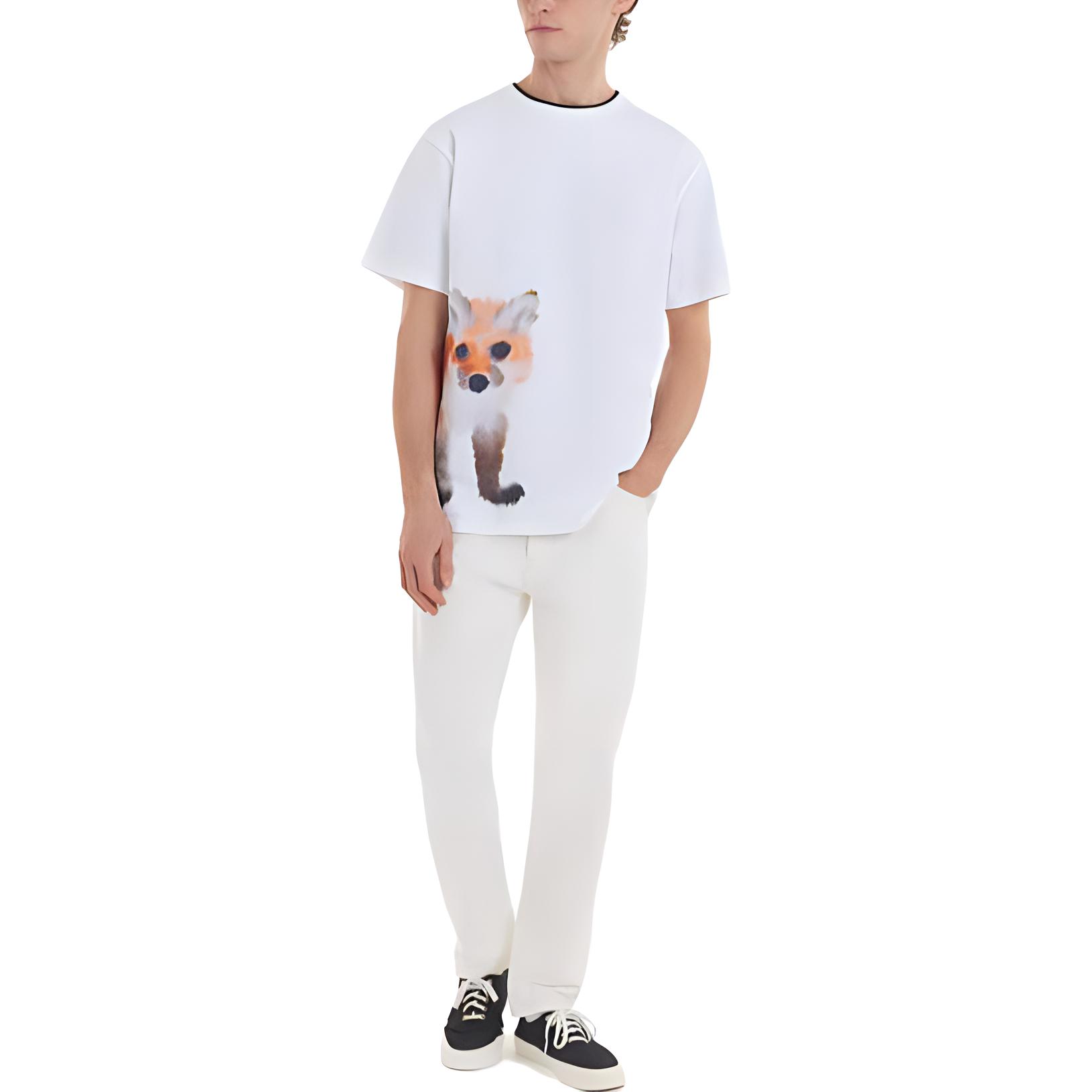 Футболка Maison Kitsune SS23 T (белый) — фото 2