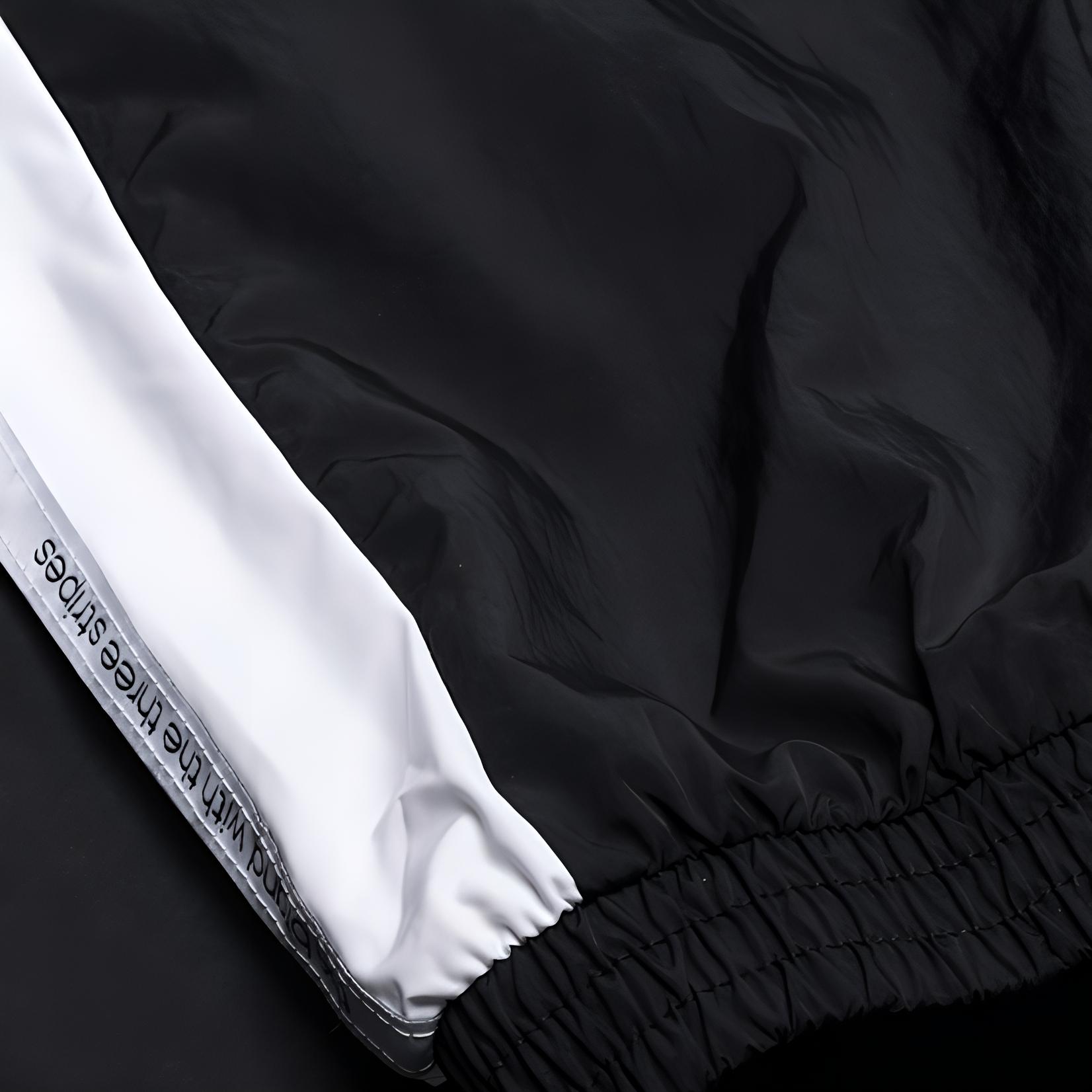 Женские штаны adidas neo W SS WVN TP (черно-белые) — фото 4