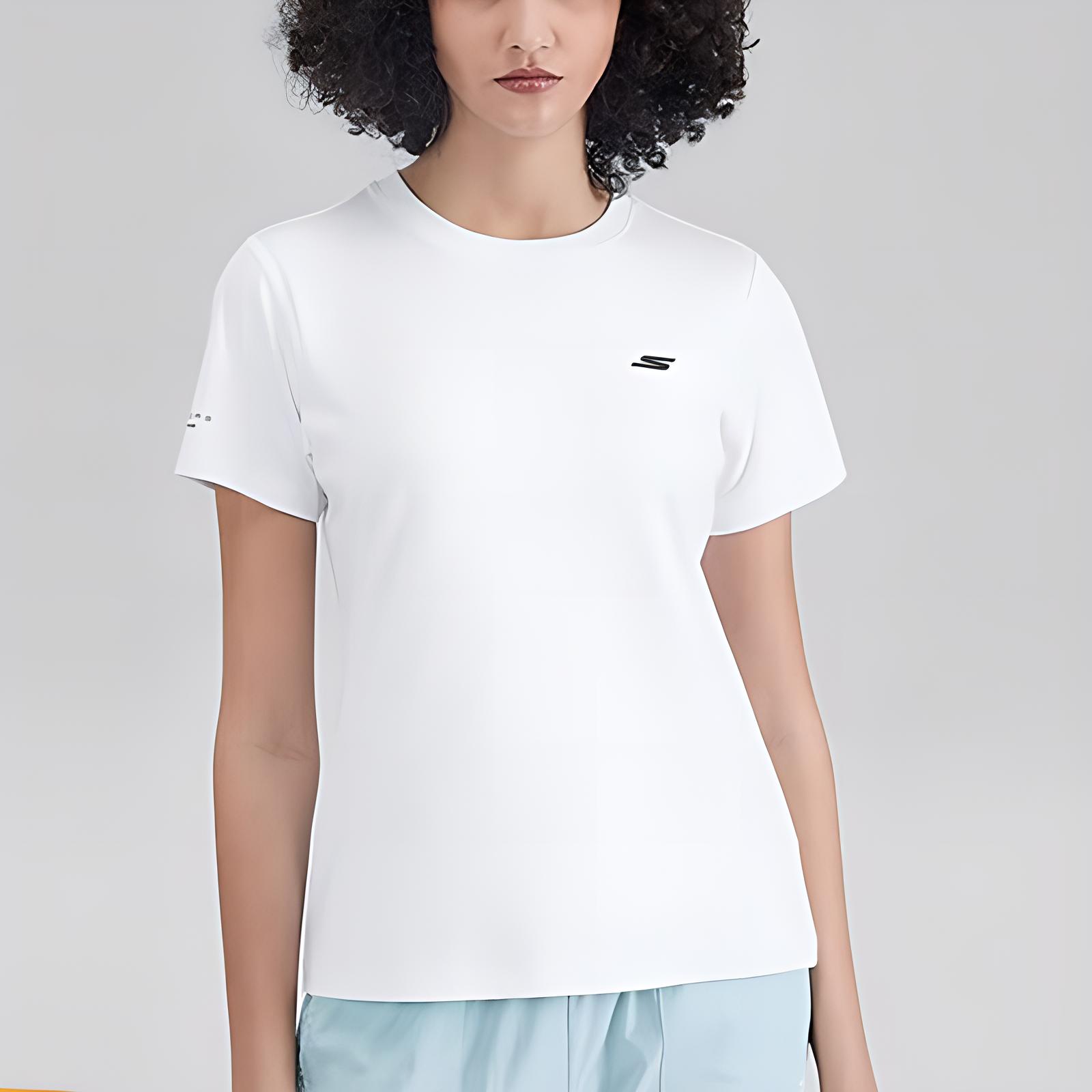 Skechers Basic Sports Collection T Shirt Women’s Bright White