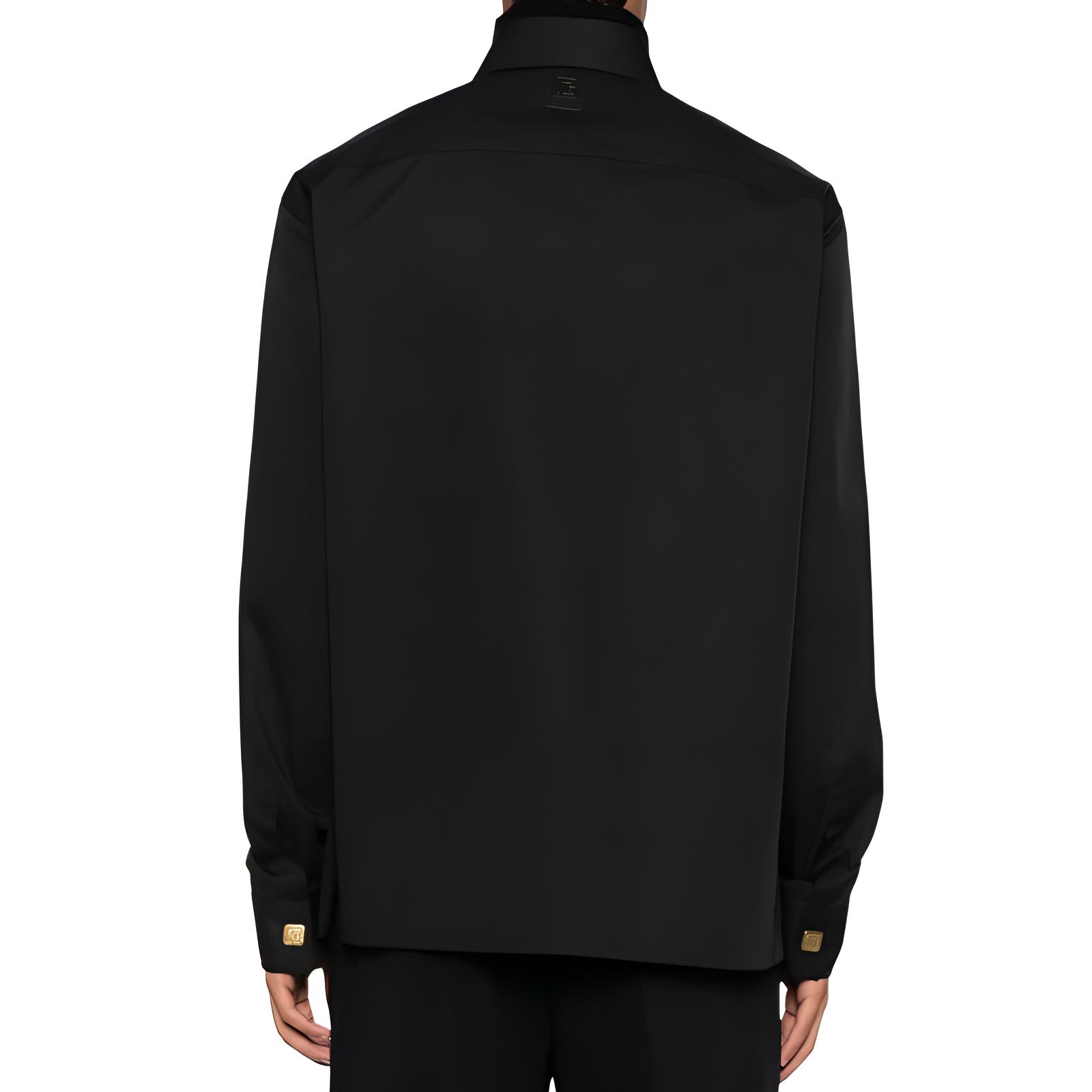 Мужские рубашка BALMAIN (черные) — фото 4