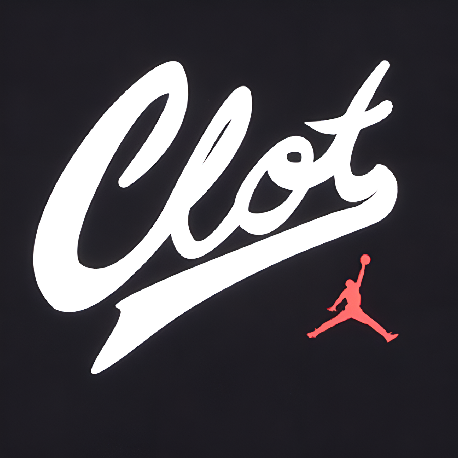 Мужская футболка Jordan x CLOT (черная) — фото 3