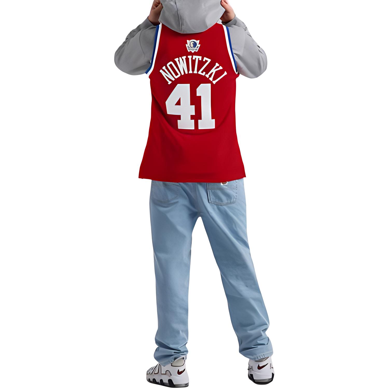 Mitchell Ness Basketball Jerseys Unisex Red Moderate Other