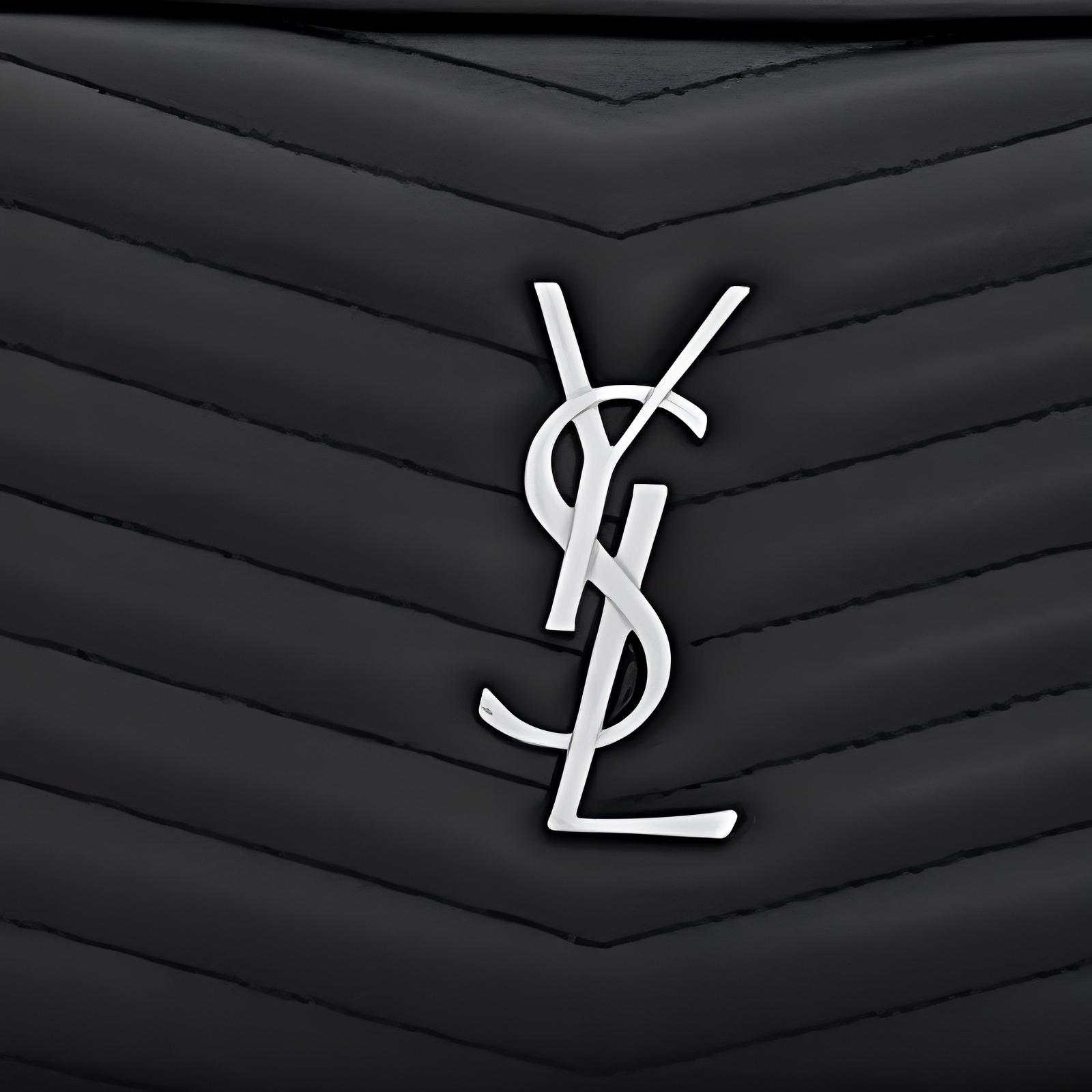 Женская сумка SAINT LAURENT YSL LOU (черная) — фото 6