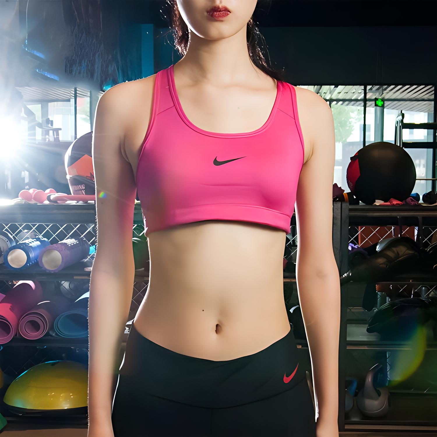 Женская футболка Nike (розовый) — фото 2