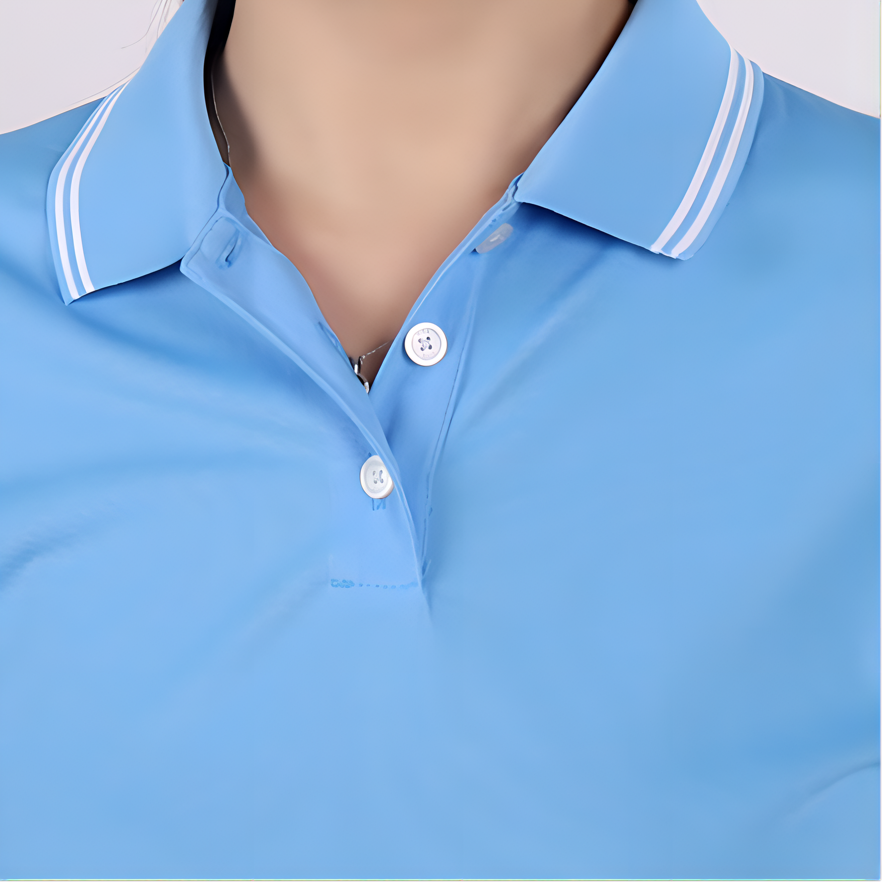 Женская футболка Nike Dri-Fit logoPolo (синий) — фото 5