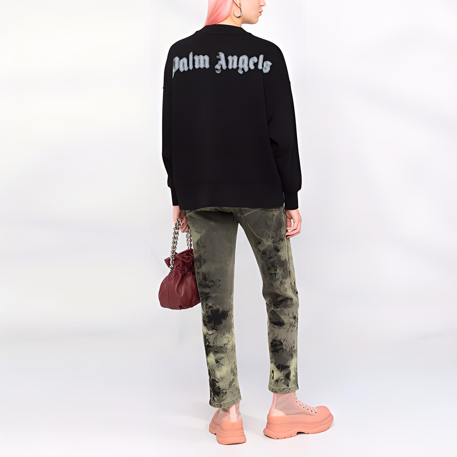Женские худи PALM ANGELS FW21 Logo (черный) — фото 3