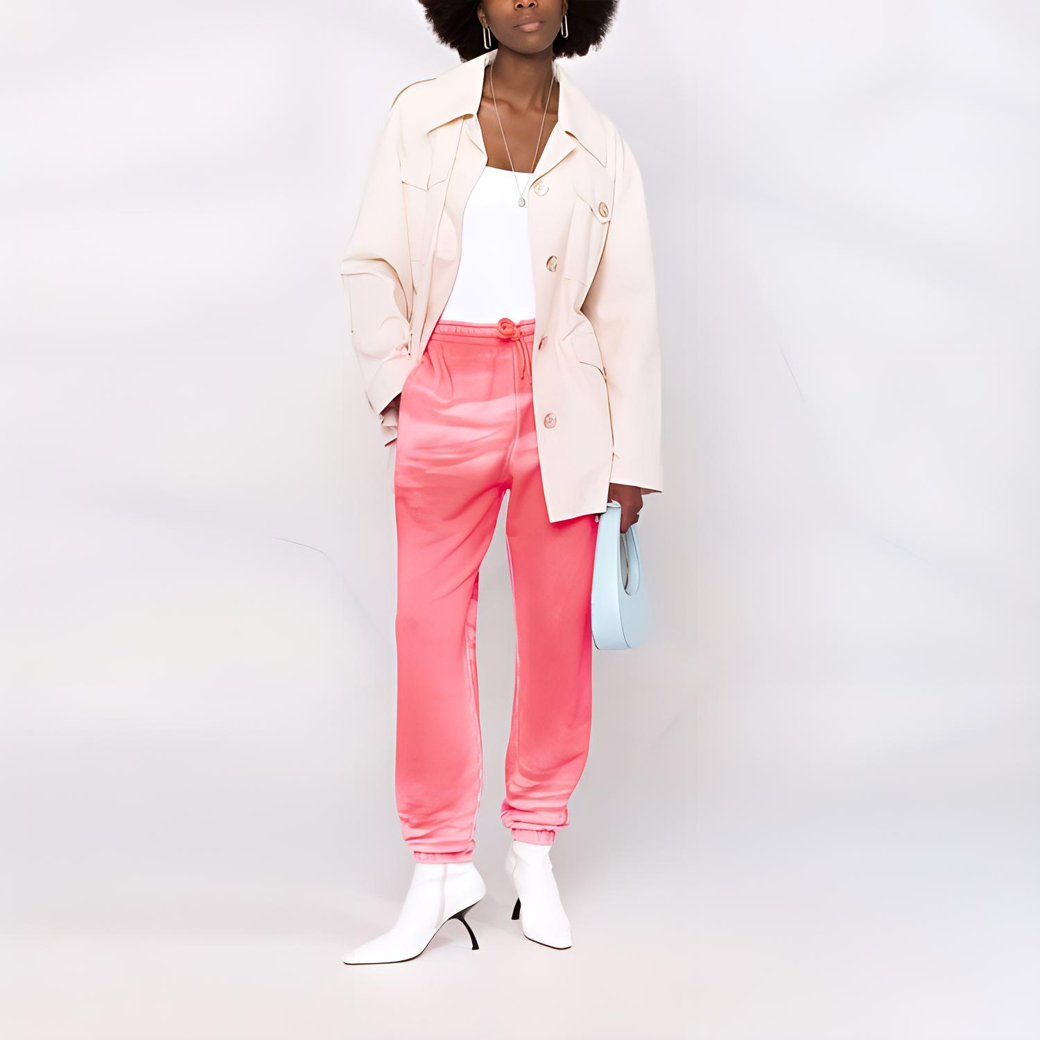 Alexander Wang garment-dyed lounge track trousers
