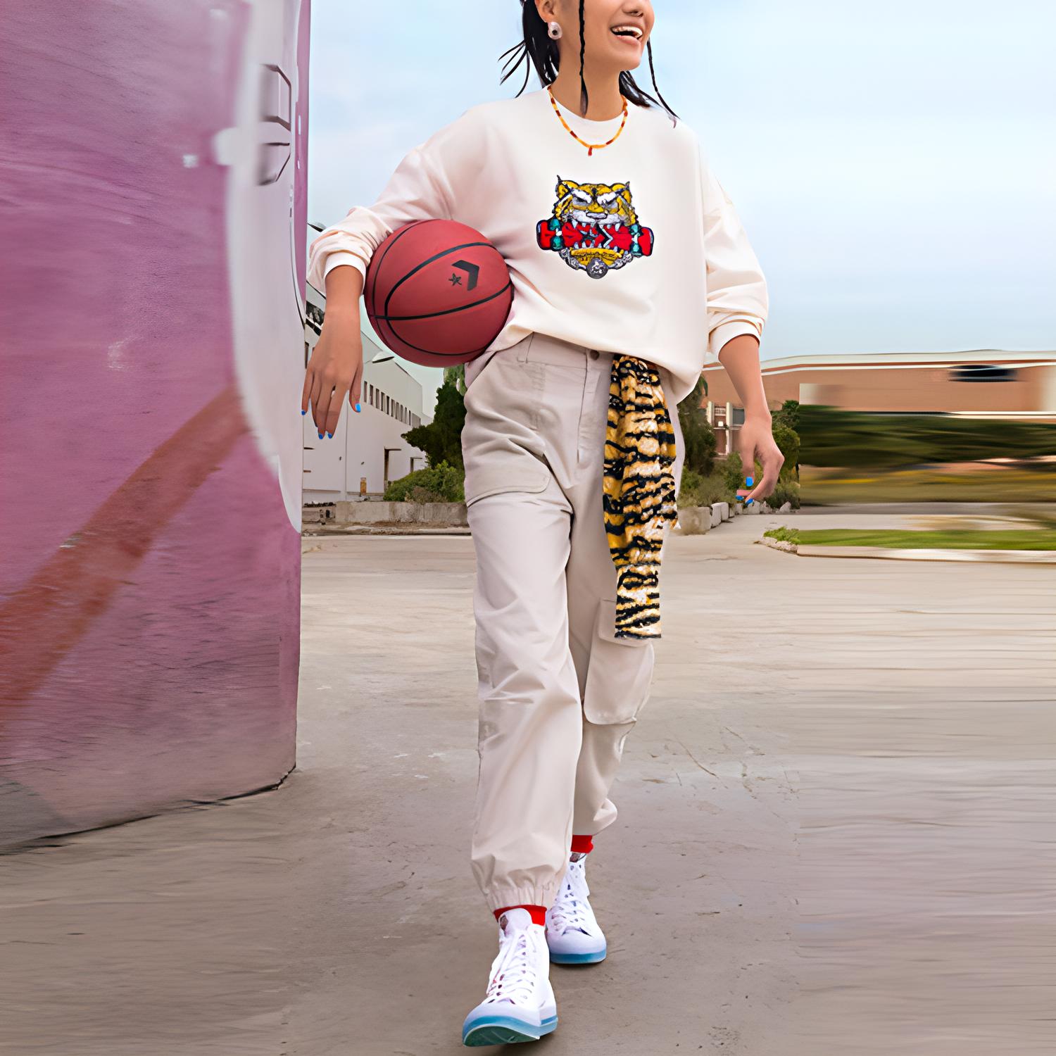 Женские штаны Converse (бежевый) — фото 4