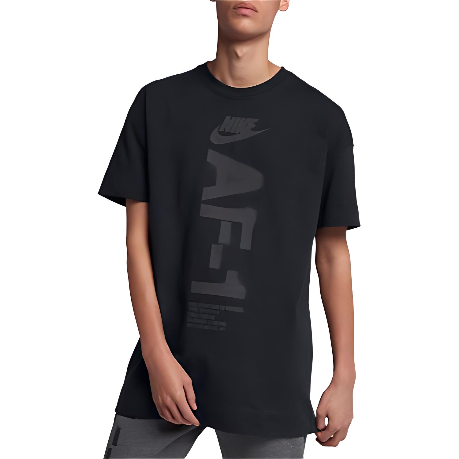 Мужская футболка Nike T (черная) — фото 3