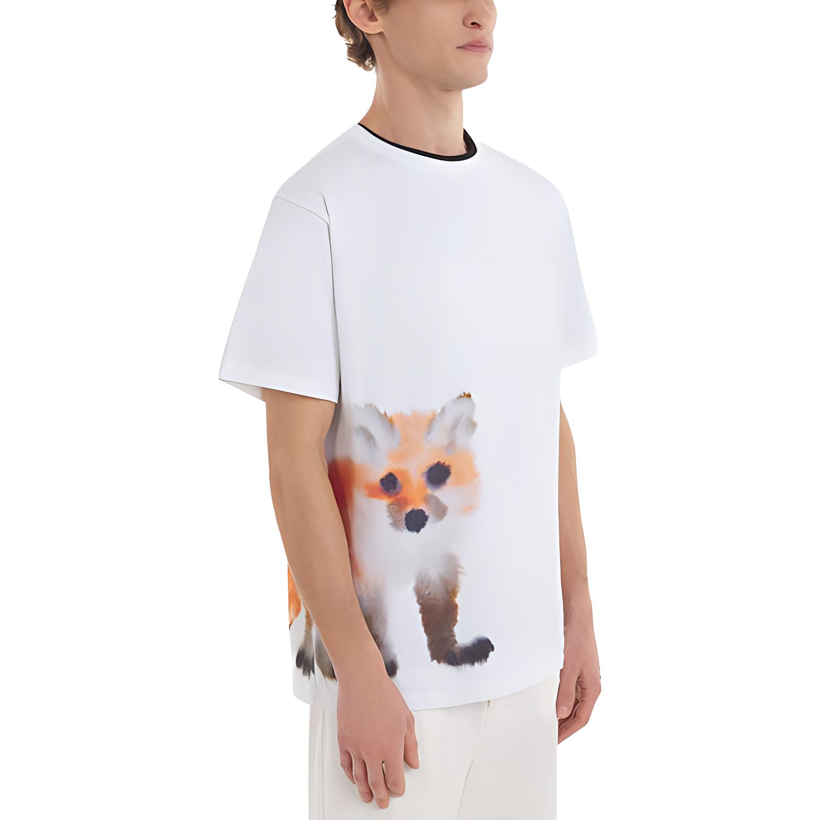 Футболка Maison Kitsune SS23 T (белый) — фото 3