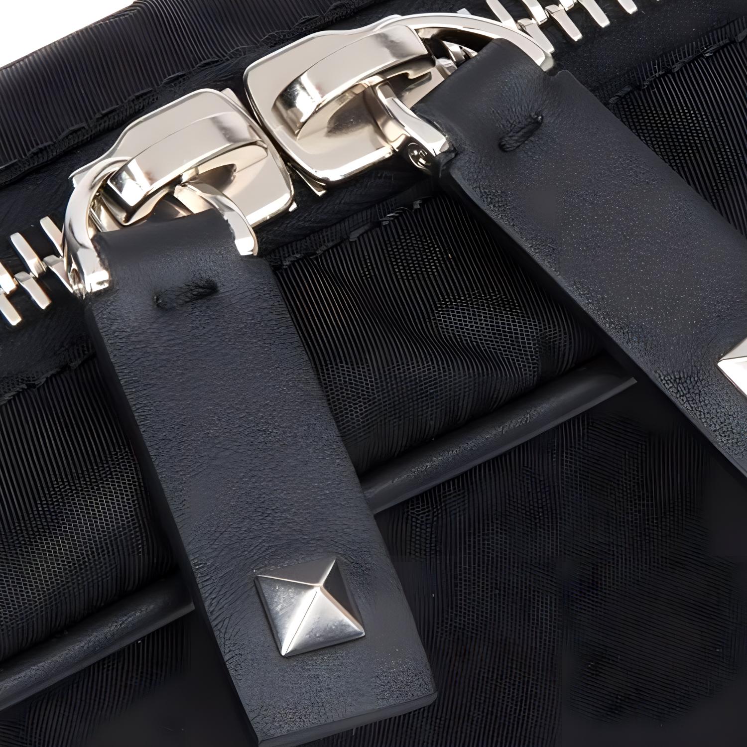Мужская сумка Valentino Logo (черная) — фото 4