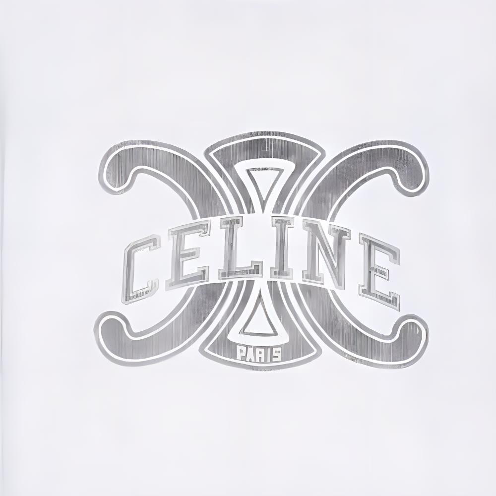 Женская футболка CELINE Logo (белый) — фото 3