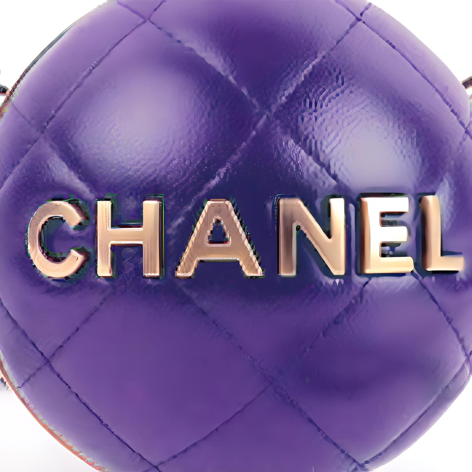 Женская сумка Chanel 22A (фиолетовая) — фото 4