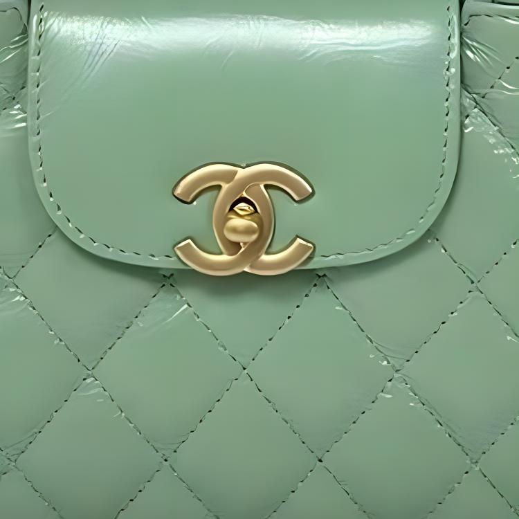 Женская сумка Chanel (зеленая) — фото 2