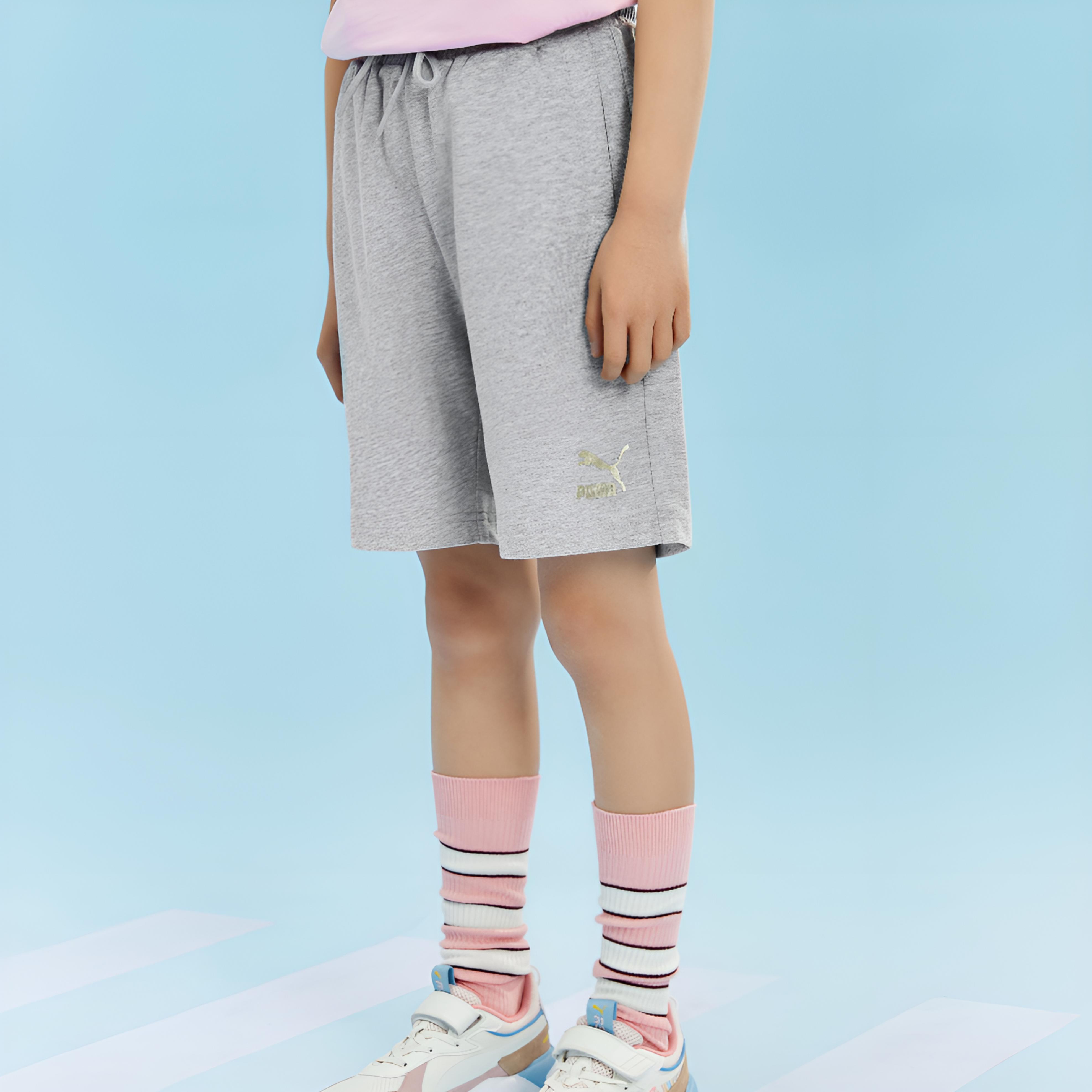 Детские шорты PUMA (серые) — фото 4