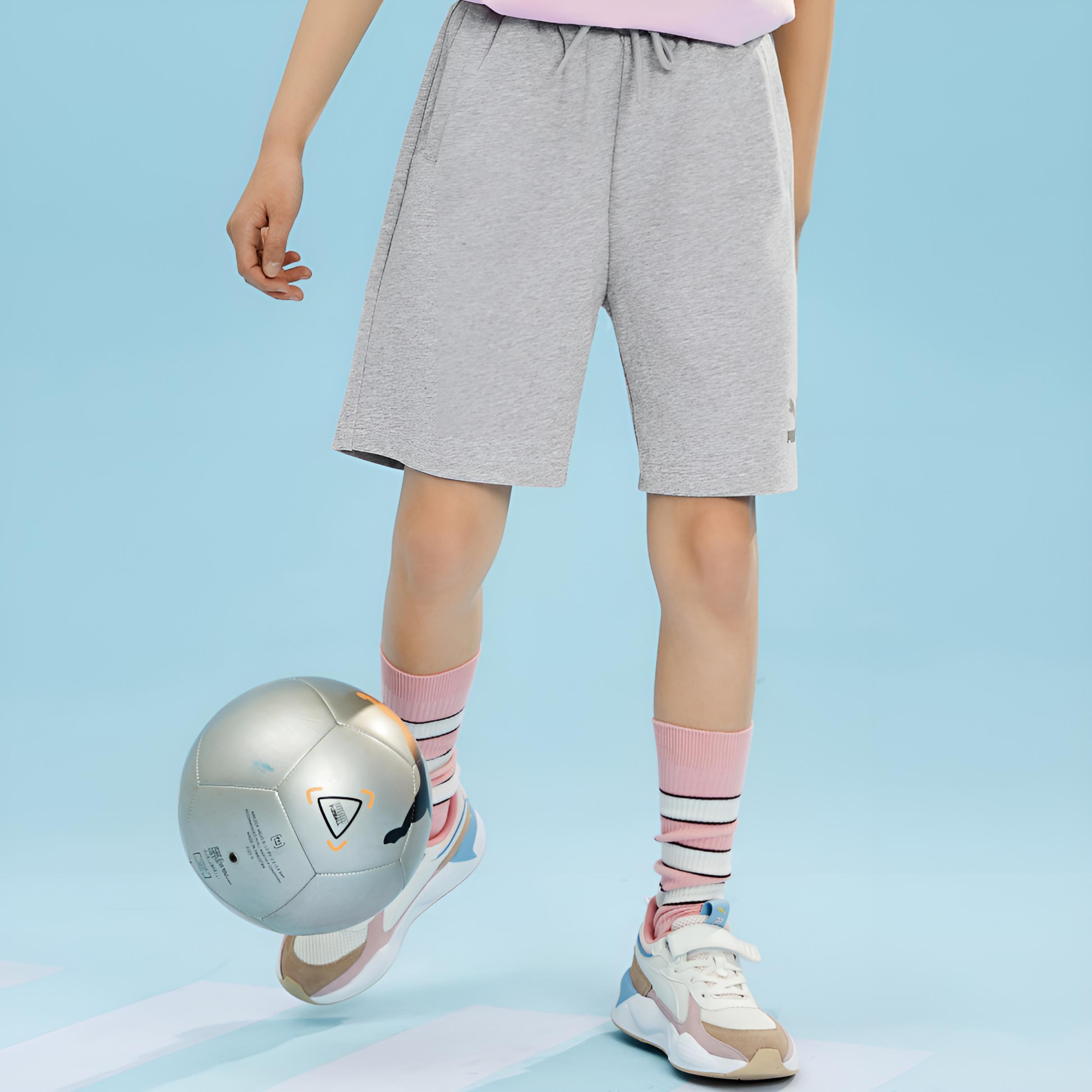 Детские шорты PUMA (серые) — фото 6