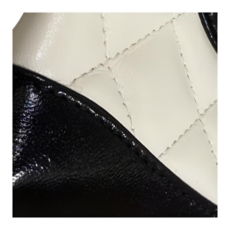 Женская сумка Chanel Flap Bag (черно-белая) — фото 5