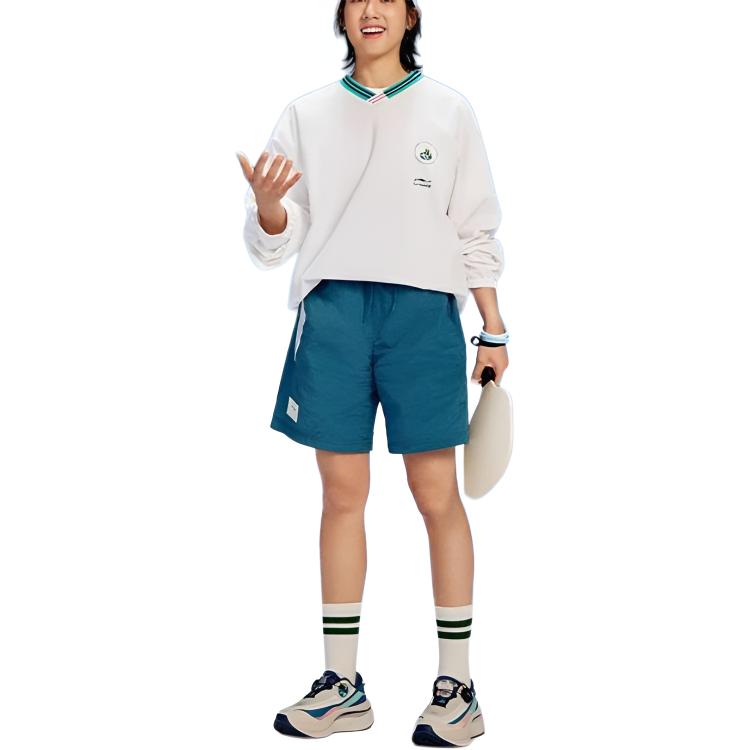 Li Ning In My Name Sports Shorts Unisex Dragonfly Green