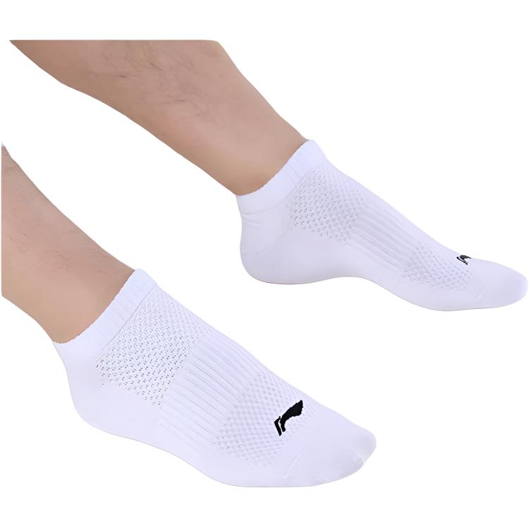 Li Ning Running Socks Unisex 3 Pack White