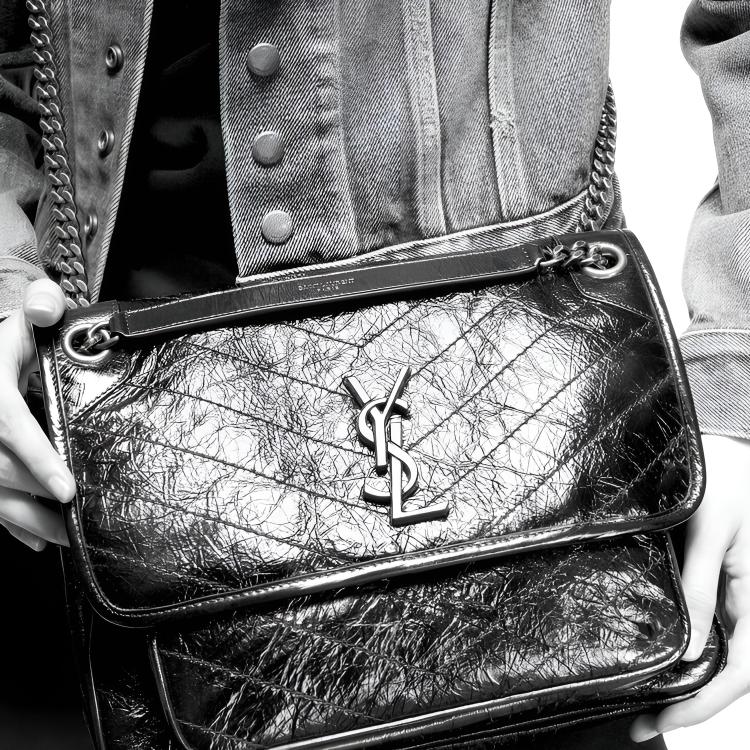 Женская сумка SAINT LAURENT Niki (белая) — фото 7