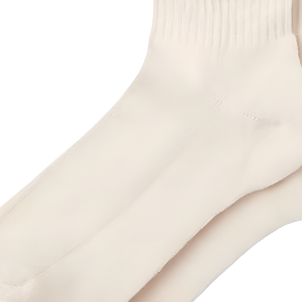 COACH SS25 Crew Socks Unisex 1 Pack Pink White