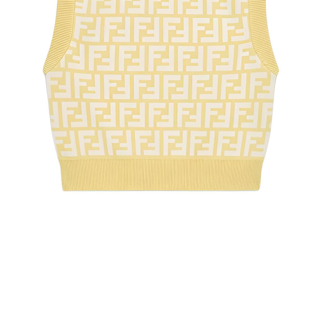 Свитер Fendi Logo (желтый) — фото 4