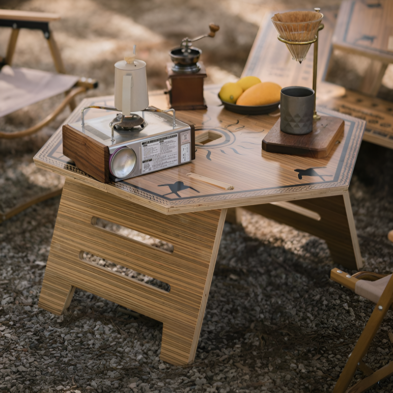 NATUREHIKE Outdoor Camping Equipment/Outdoor Folding Tables Outdoor Table Camping 132*115*25cm