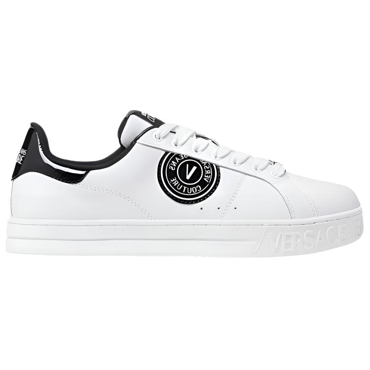 VERSACE JEANS Couture Court 88 Logo-patch Leather Sneakers