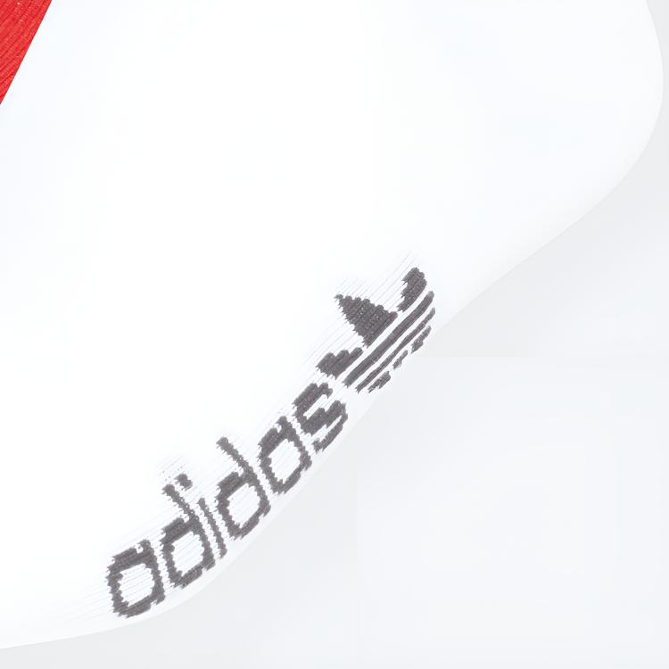 Adidas Originals Sports Socks Unisex Couple’s 2 Pack White/Light Scarlet
