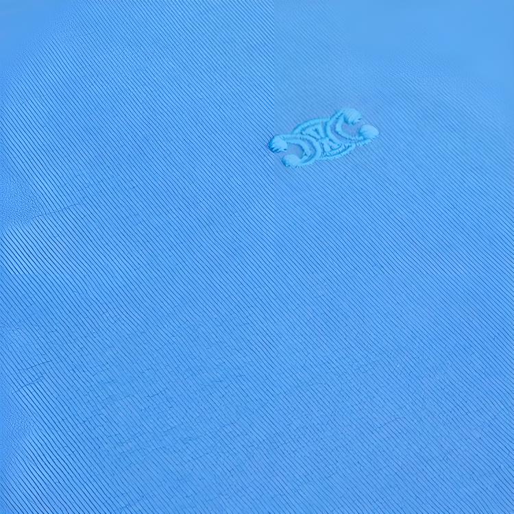 Мужская футболка CELINE Embroidered T-shirt (серая) — фото 4