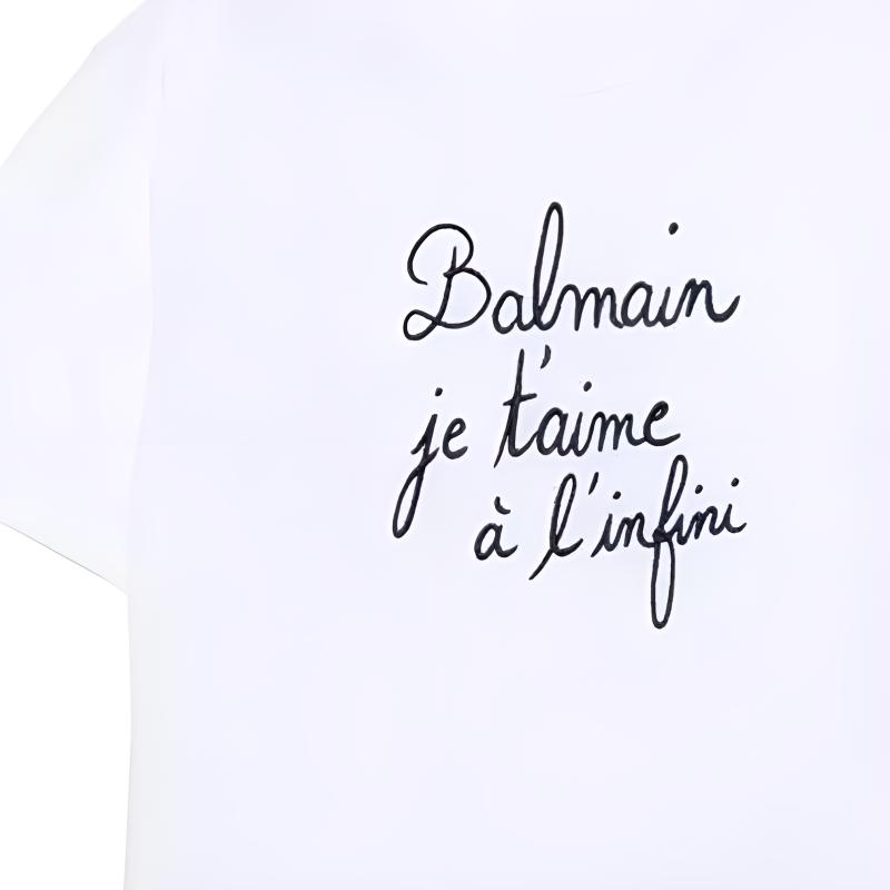 Футболка BALMAIN (черная) — фото 3