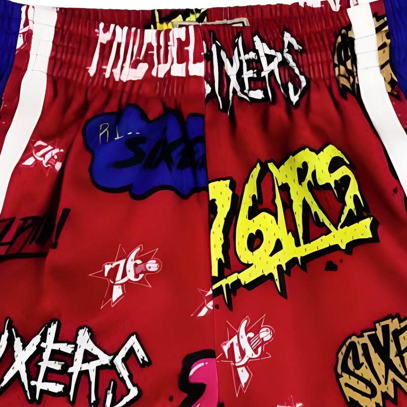 Mitchell Ness Basketball Shorts Unisex Red