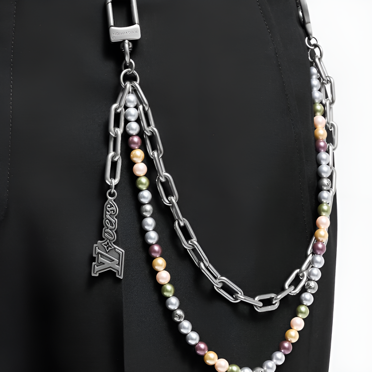 Мужской браслет Louis Vuitton LOUIS VUITTON PEARLS Logo,, (разноцветный) — фото 3